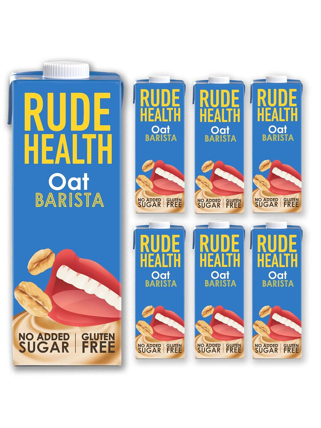 Rude Health 6 x 1 Liter Bio-Cashew-Drink, 100% natürliches Bio-Getränk, glutenfrei, ungesüßt, preisgekrönt, gesund & vegan, 100% recycelbare Verpackung