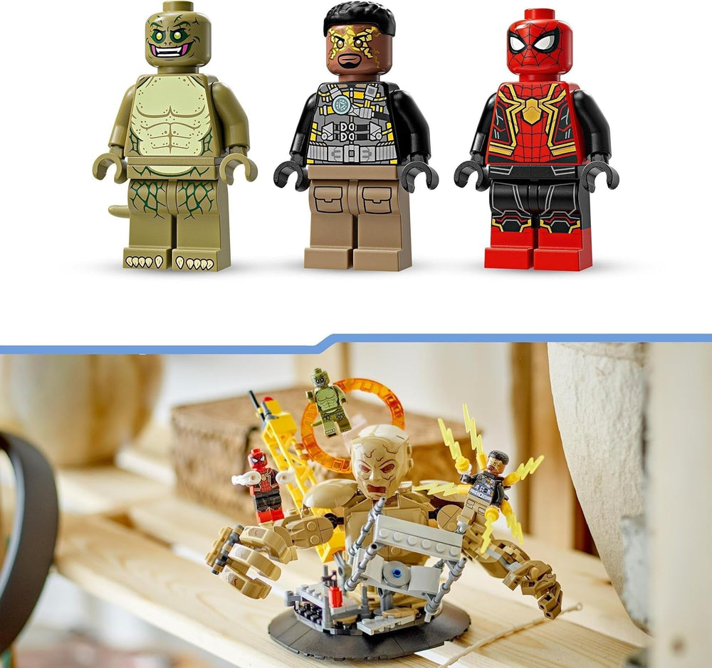 LEGO Marvel Spider-Man contre. Sandman : Showdown Superhero Toy avec figurines, dont lézard et jeu de rôle électrique, cadeau pour les amateurs d'action, garçons et filles 76280 Jeux de construction Besuche den LEGO-Store