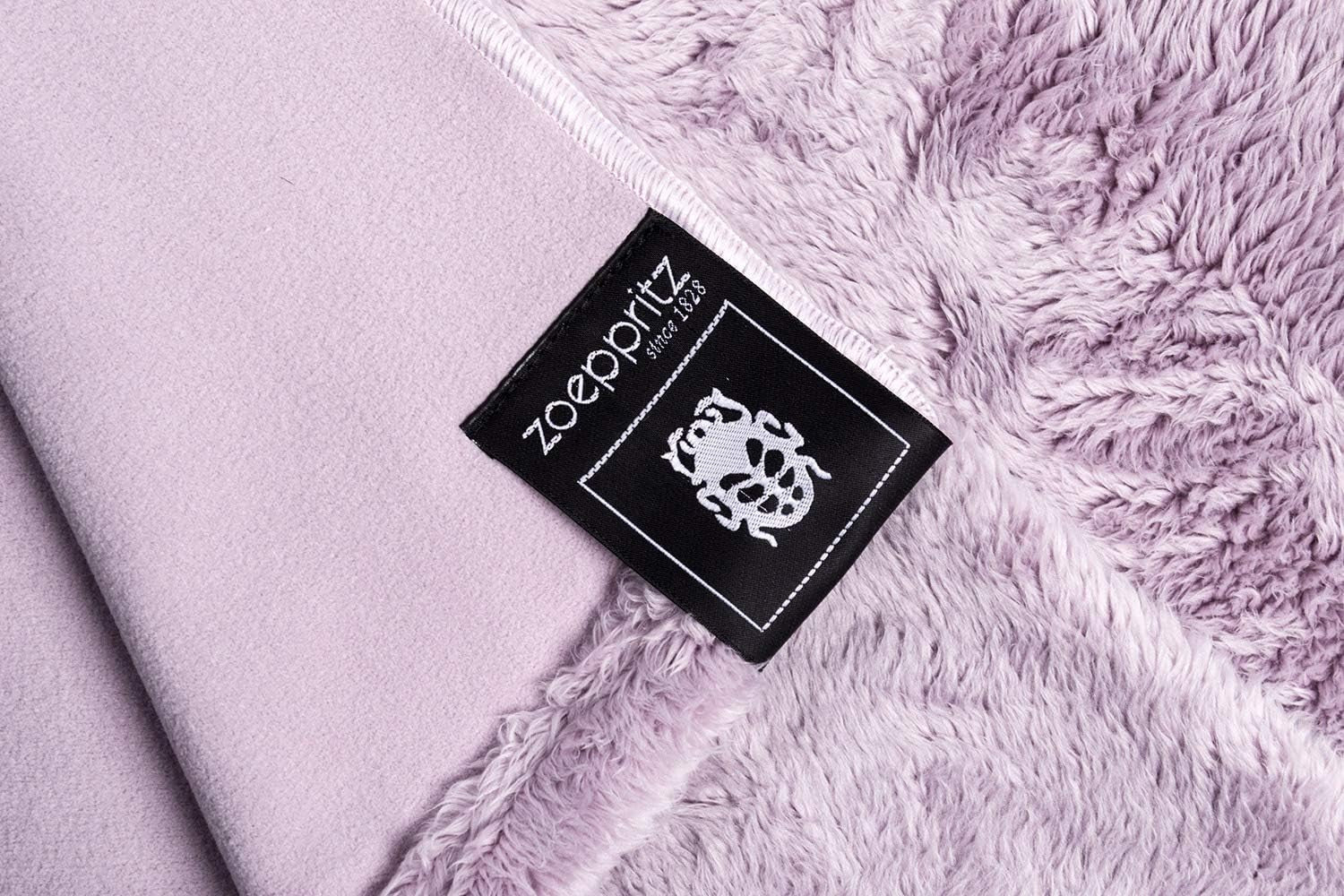 Couverture Reborn Bliss - Couverture douillette en fausse fourrure - Couverture moelleuse et luxueuse en fausse fourrure avec dos lisse - 140X190 Cm - 310 Rose - Par "Zoeppritz depuis 1828" Lits et Couettes 'zoeppritz depuis 1828'