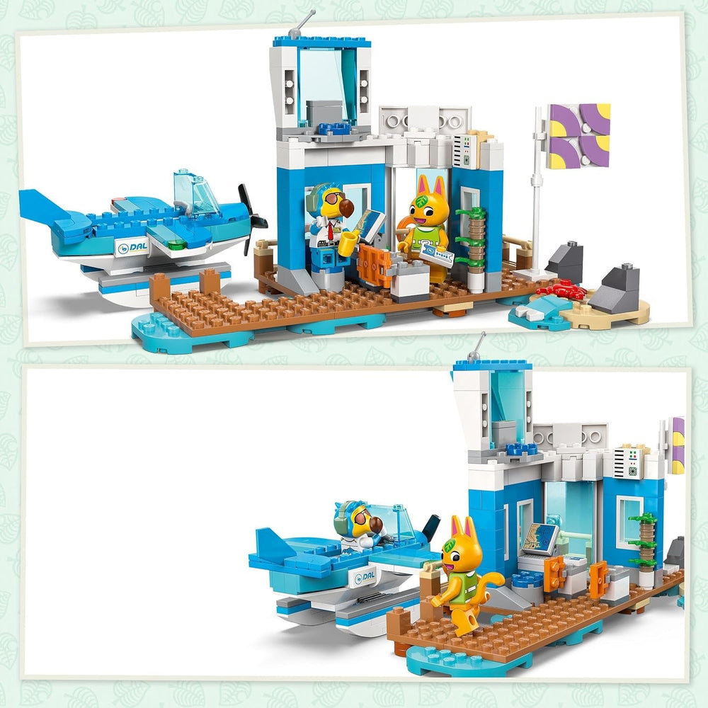 LEGO Animal Crossing Fly with Dodo Airlines, set de jocuri video, jucărie de aeroport, hidroavion și minifigurină pilot, cadou pentru fete și băieți cu vârsta de 7+ 77051 Seturi de constructie Besuche den LEGO-Store