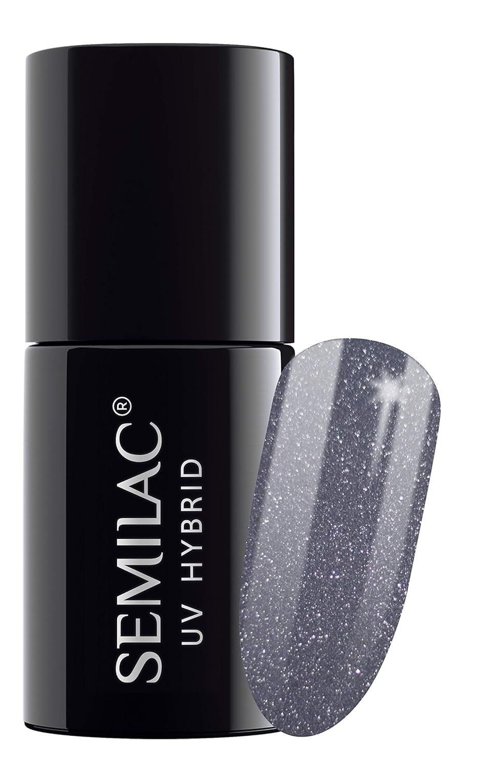 Semilac Vernis à Ongles UV 029 Espresso 7ml Collection Noir Blanc