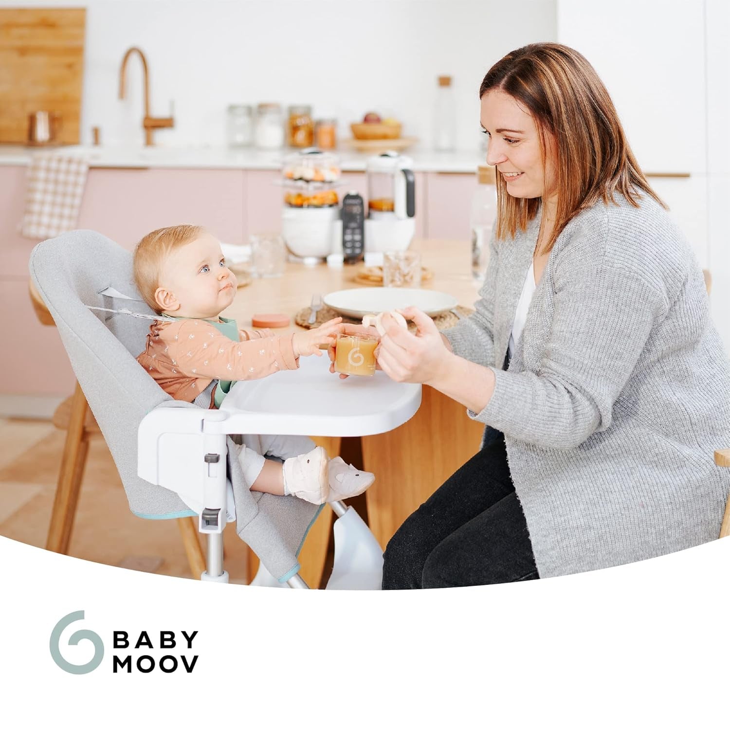 Babymoov ISY BOWLS boîtes à nourriture pour bébé en verre robuste et résistant à la température - pour conserver/congeler les aliments pour bébé, 6x 250ml + 3x 120ml Boîtes de conservation Naty Shop