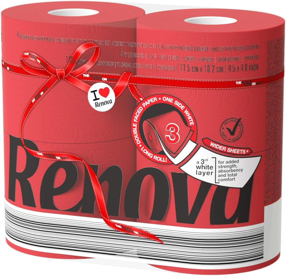 Papier toilette Renova, vert, 4 rouleaux