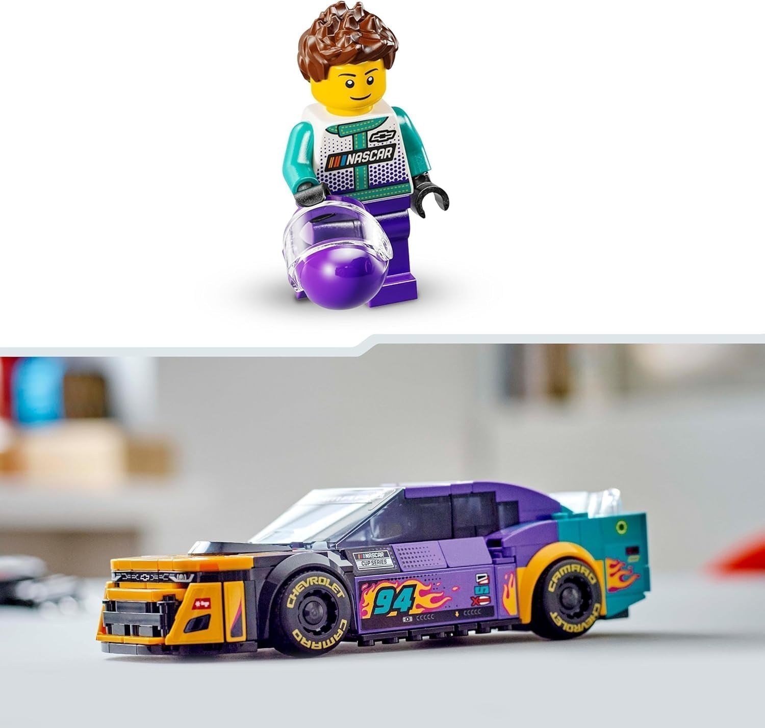 LEGO Speed Champions NASCAR Chevrolet Camaro ZL1 nouvelle génération ; Ensemble de construction et de jeu de voiture de course ; Cadeau pour garçons et filles de plus de 9 ans 76935 Jeux de construction Besuche den LEGO-Store