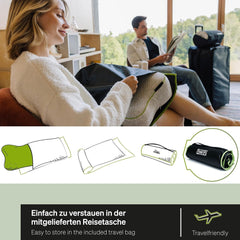 BLACKROLL® Recovery Pillow Set Jersey, pernă ortopedică pentru coloana cervicală din spumă cu memorie - Fabricat în Germania Perne ortopedice cervicale Naty Shop