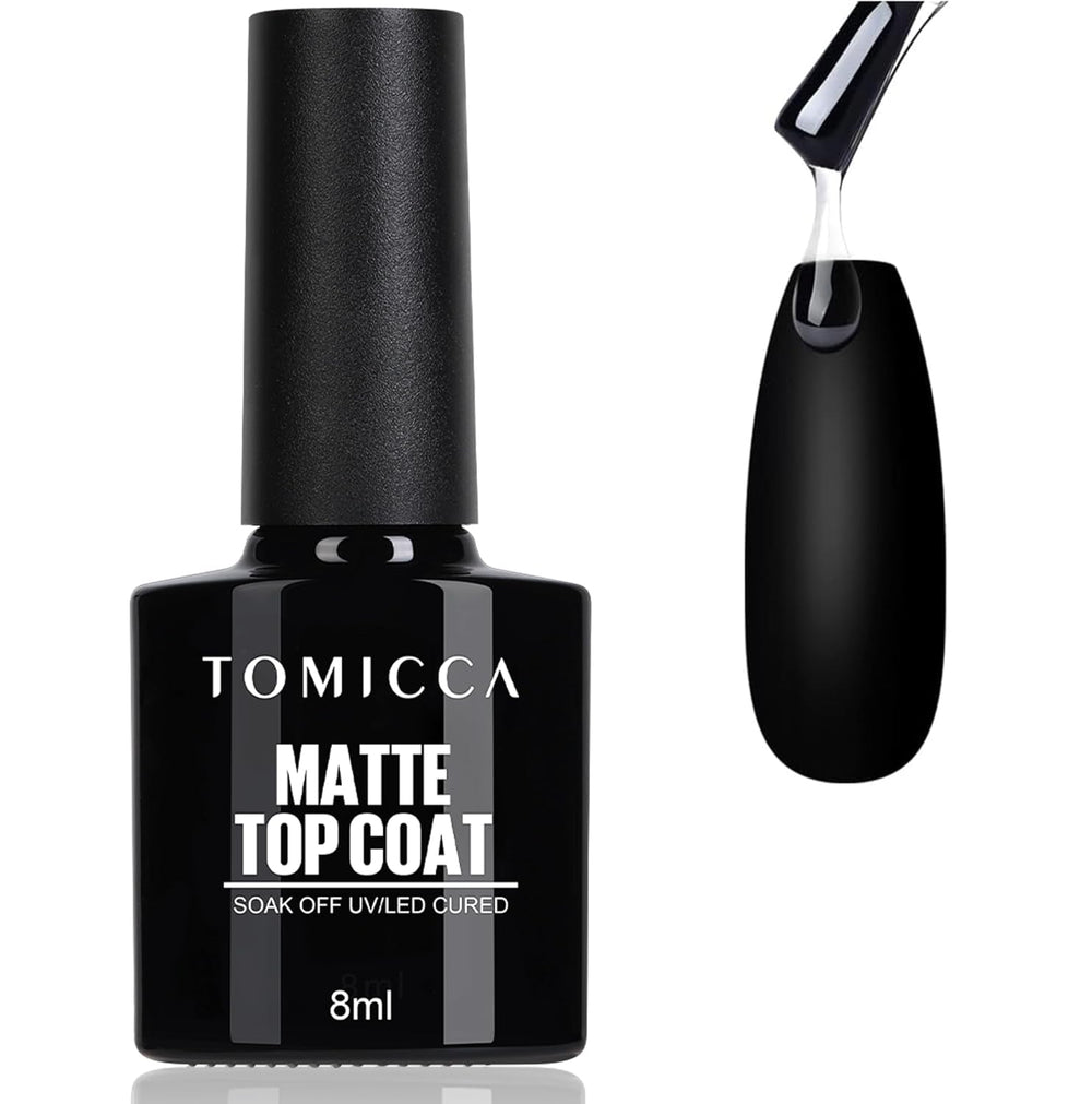 TOMICCA Vernis à ongles en gel transparent Blooming, vernis à ongles à diffusion UV LED pour le design des ongles, Marmor, Vernis à ongles bleu Aquarell 8 ml
