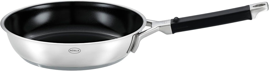 Tigaie RÖSLE SILENCE PRO, tigaie cu strat antiaderent premium Proresist rezistent la zgârieturi, mâner din silicon, inducție Oale si Tigai Naty Shop Proceraplus 20 Cm