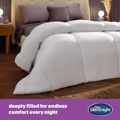 Couette Silentnight Deep Sleep, blanc, microfibre, blanc, lit simple Couettes et couettes Naty Shop