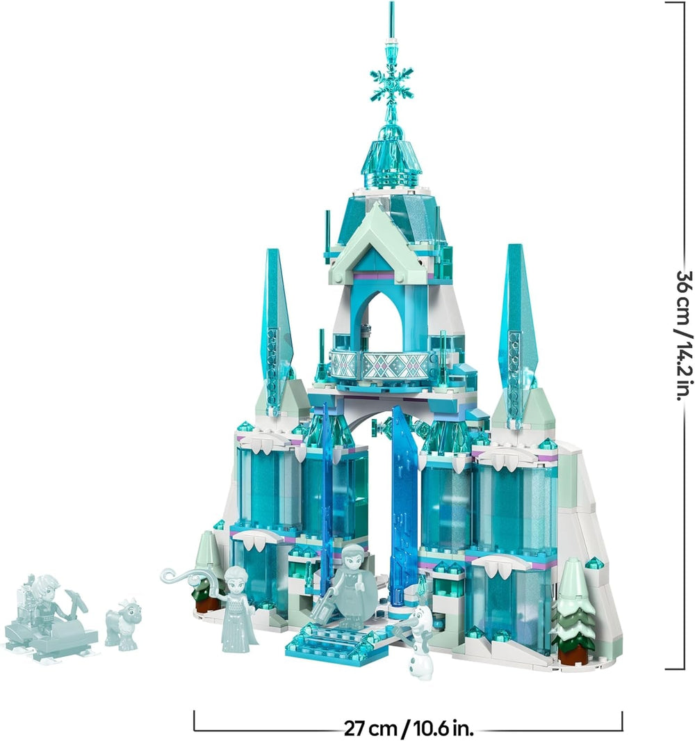 LEGO ǀ Disney Frozen Elsas Winterpalast, BAU- und Spielset für Kinder mit Modell-Palast und Minifiguren ELSA und Anna, Geschenk für Mädchen, Jungen und Filmfans ab 6 Jahren 43244
