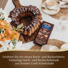 Ciocolată Lindt | L'Universel | 200g | Ciocolată pentru gătit și copt, pentru deserturi, ca glazură, fondue, cremă tartinabilă sau pentru gustări | Ciocolată pentru copt