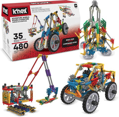 K'NEX 12418 Fantasie Ultimativer Baukasten mit 35 Modellen, Lernspielzeug für Jungen und Mädchen, 480-teiliges MINT-Lernset, Bauspielzeug für Kinder, Konstruktionsspielzeug ab 7 Jahren