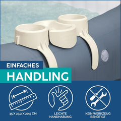 Set suporturi pentru băuturi Bestway Lay-Z-SPA® 35 x 2,32 x 20,5 cm