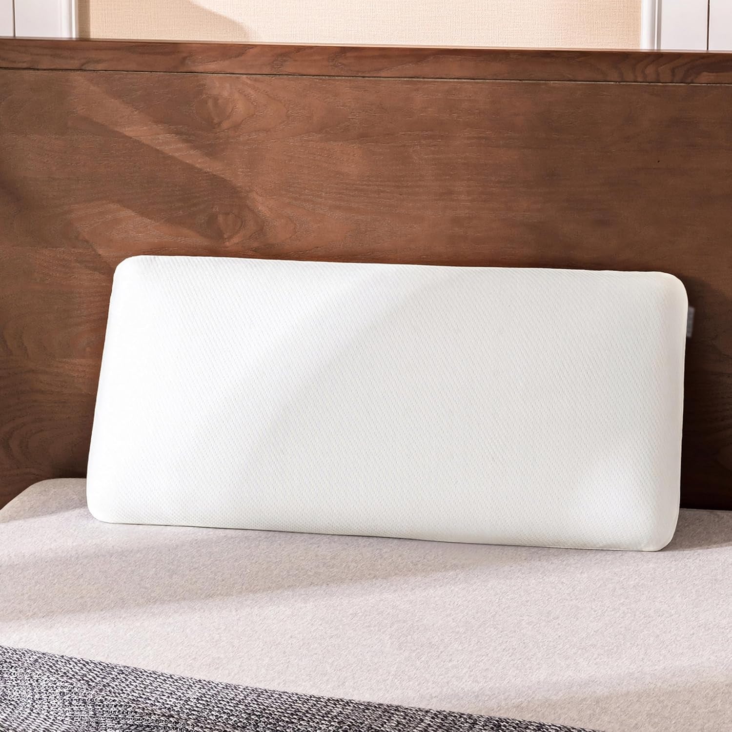 EGO HOME Oreiller Oreiller ergonomique doux en mousse à mémoire de forme pour dormeur sur le dos Oreiller de soutien du cou avec housse respirante et lavable, certifié Oeko-Tex, oreiller cervical 75X35Cm Oreillers standard Naty Shop Titre par défaut