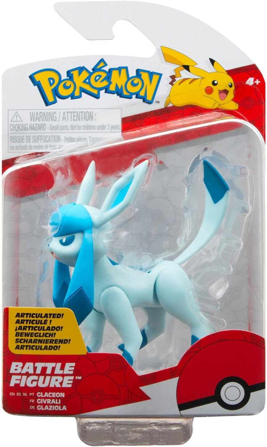Pack de figurines de combat Pokémon (Glaceon) W15 Figurines Naty Shop Multicolore