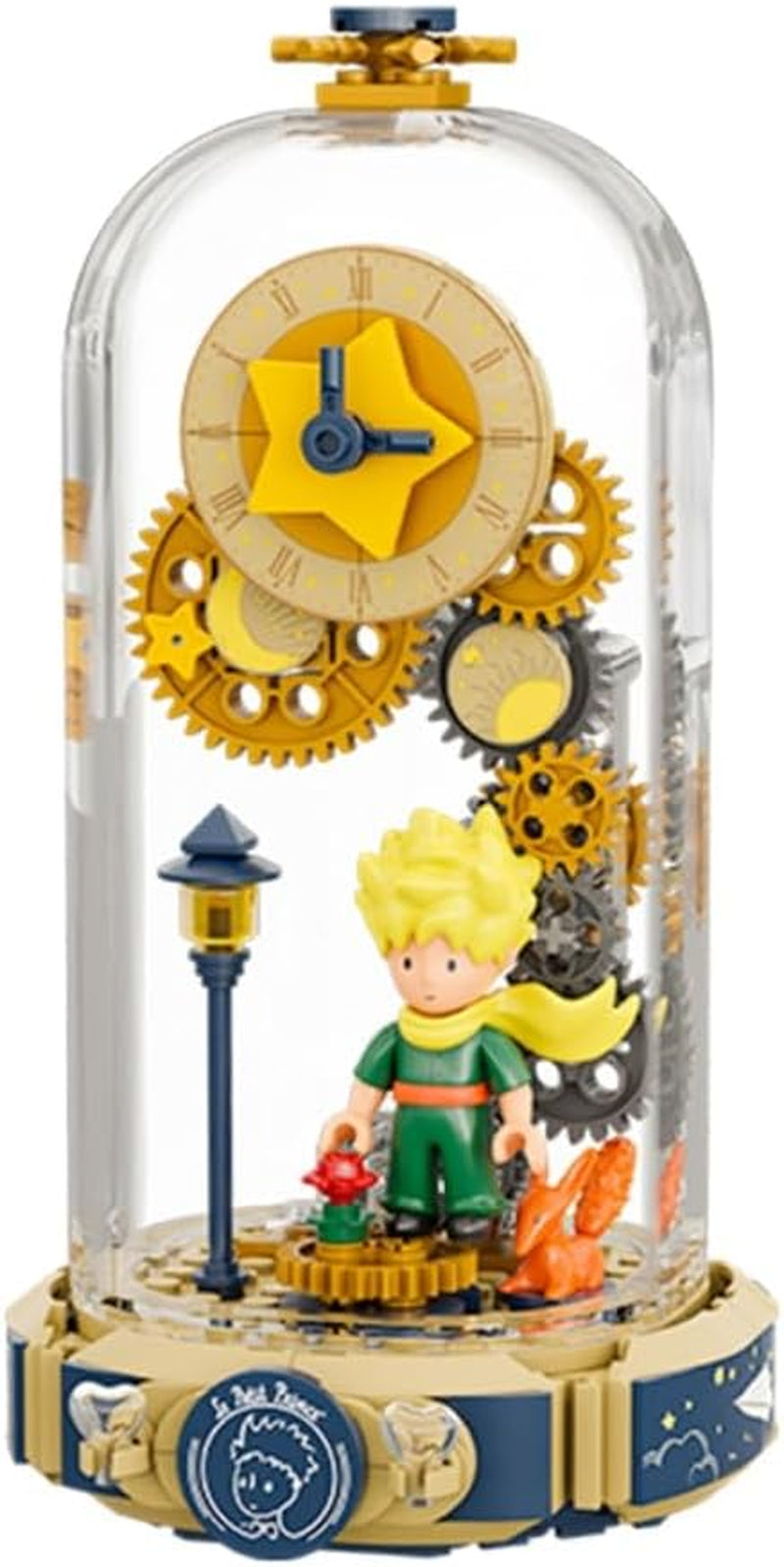 PANTASY Der kleine Prinz Zeitreise-Bausteinset, inklusive transparenter Schutzabdeckung, perfekte Wahl für Fans des kleinen Prinzen, Heimdekoration und Geschenke