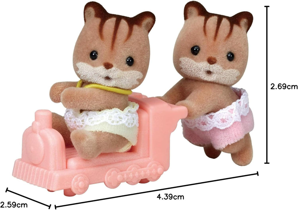 Sylvanian Families L5421 Figurine cu gemeni veveriță din nuc pentru casa de păpuși Papusi Naty Shop