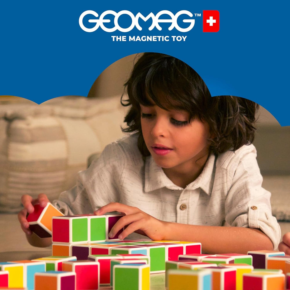 Geomag Magnetic Constructions, Original Magnetische Würfel, Magnetische Blöcke, Geschenk Kind 1 2 3 4 5 6 7 8 9 Jahre