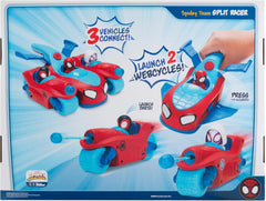 Spidey und Seine Super-Freunde SNF0346 - Team Split Racer, 3 in 1 Fahrzeug mit Sound, ab 3 Jahren