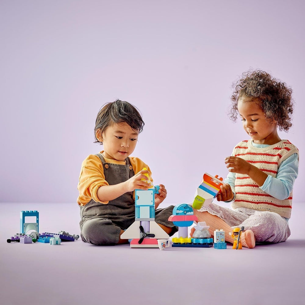 LEGO DUPLO 3-en-1 Navette spatiale Beaucoup d'aventures Ensemble spatial Jouet de fusée pour enfants Jouet scientifique de construction Développement précoce de la motricité Cadeau pour les enfants de 3 ans 10422 Ensembles de construction Beuche den LEGO-Store