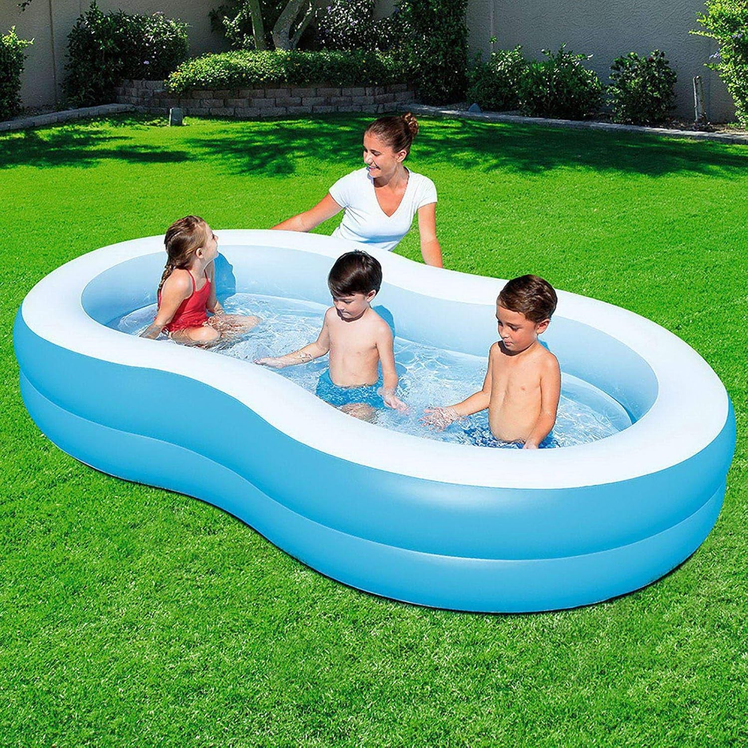 Piscines gonflables Bestway 54117-17 Bleu/Blanc
