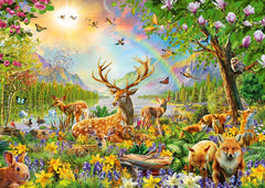 Ravensburger Puzzle pour enfants - 13352 Famille de cerfs gracieux - Puzzle 200 pièces pour enfants de 8 ans et plus Puzzle Naty Shop