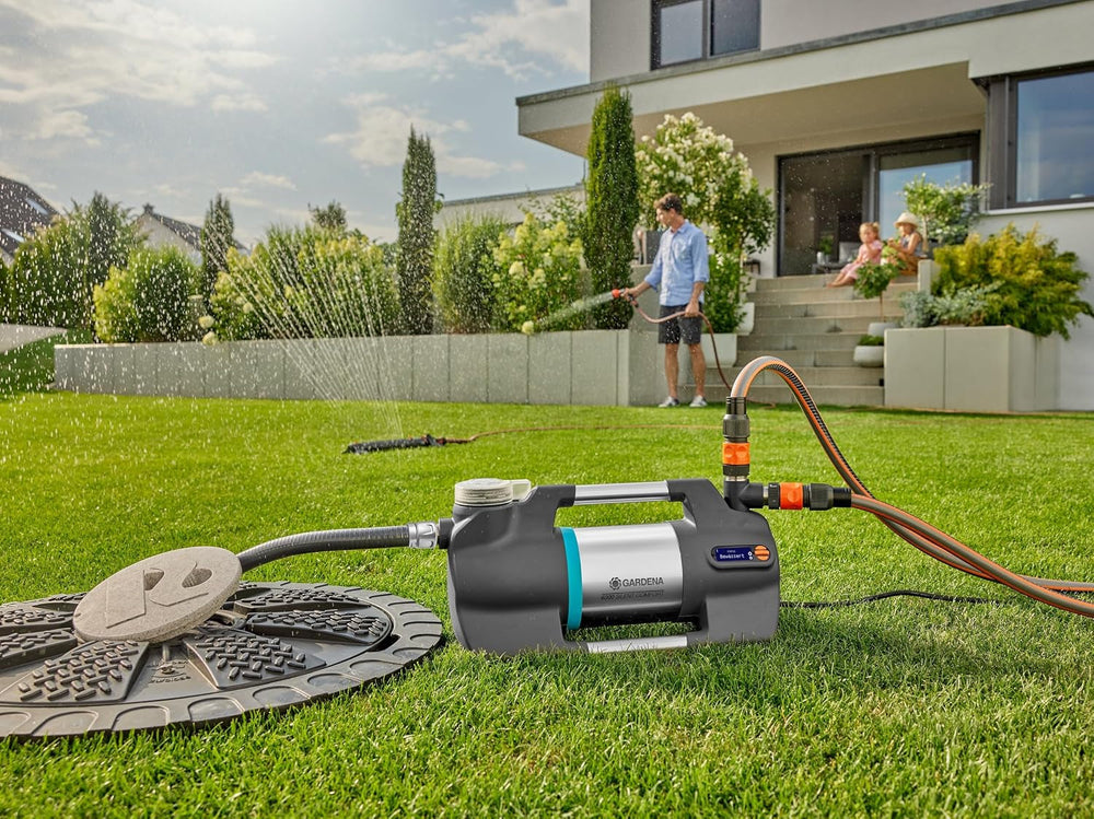 Ensemble aspirateur Gardena avec tuyau d'aspiration de 7 m, raccord robuste, clapet anti-retour, durable et fiable (09091-20)