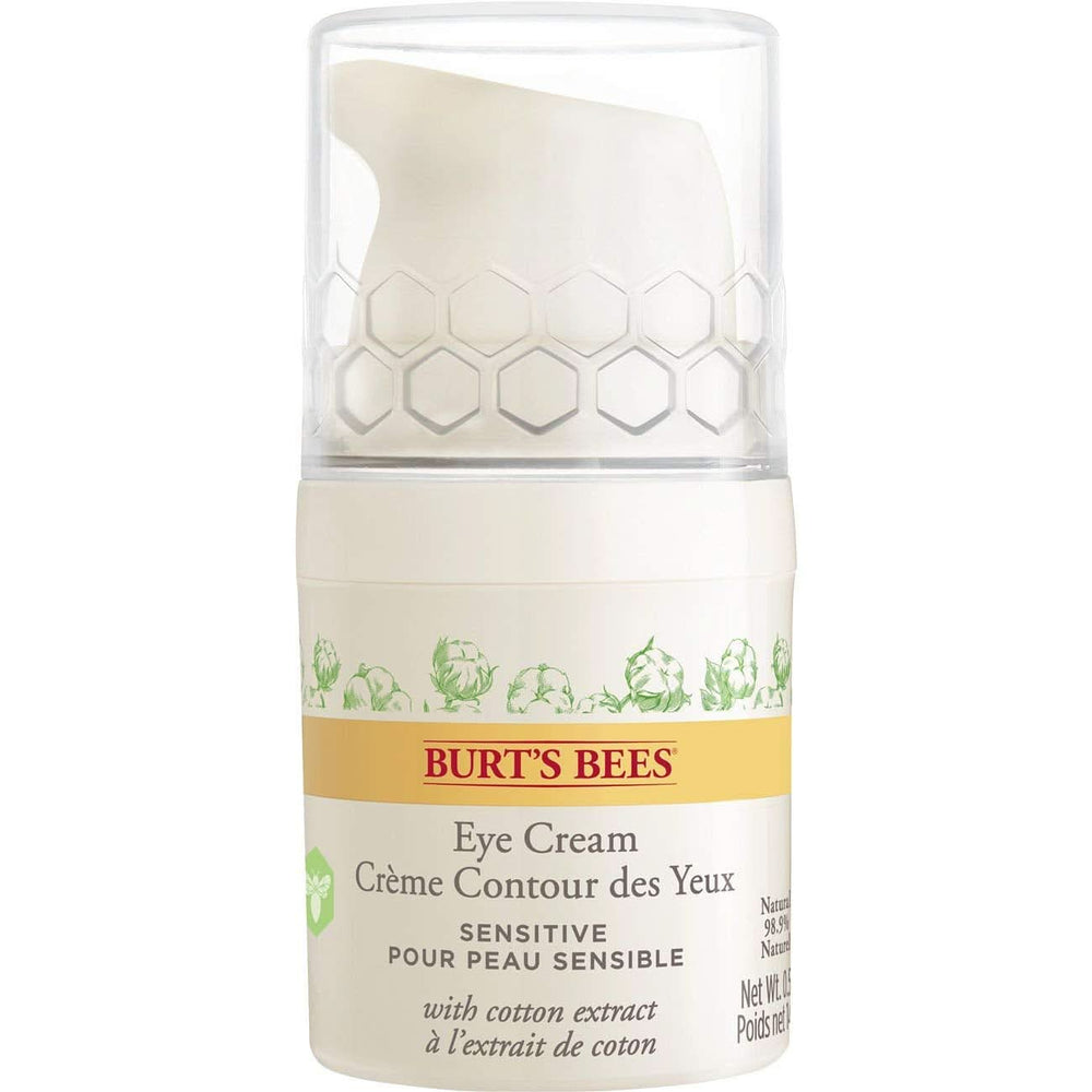 Burt'S Bees Crème contour des yeux naturelle pour peaux sensibles à l'extrait de coton, 14 g Cosmétiques et beauté Naty Shop Pour peaux sensibles