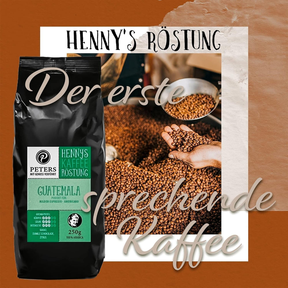 Peters, grains de café Arabica, idéal pour les machines entièrement automatiques Naty Shop Coffee