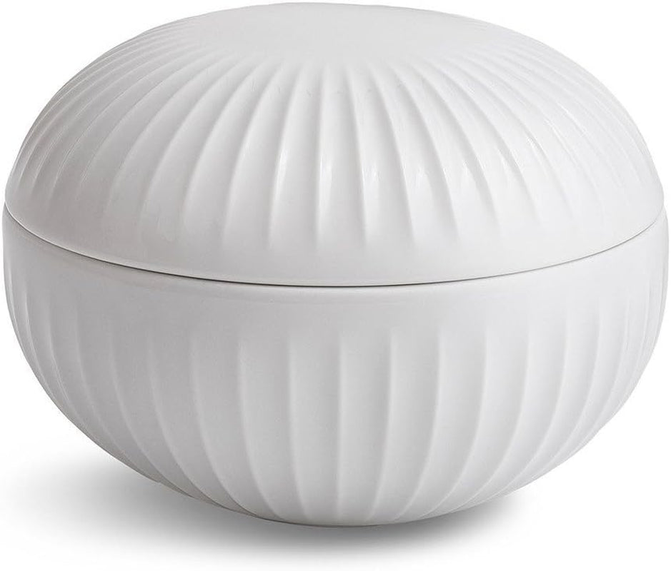 Kähler Bonbonnière Ø12 cm Hammershøi Décoration Design danois, blanc Boîtes de conservation alimentaire Naty Shop Titre par défaut
