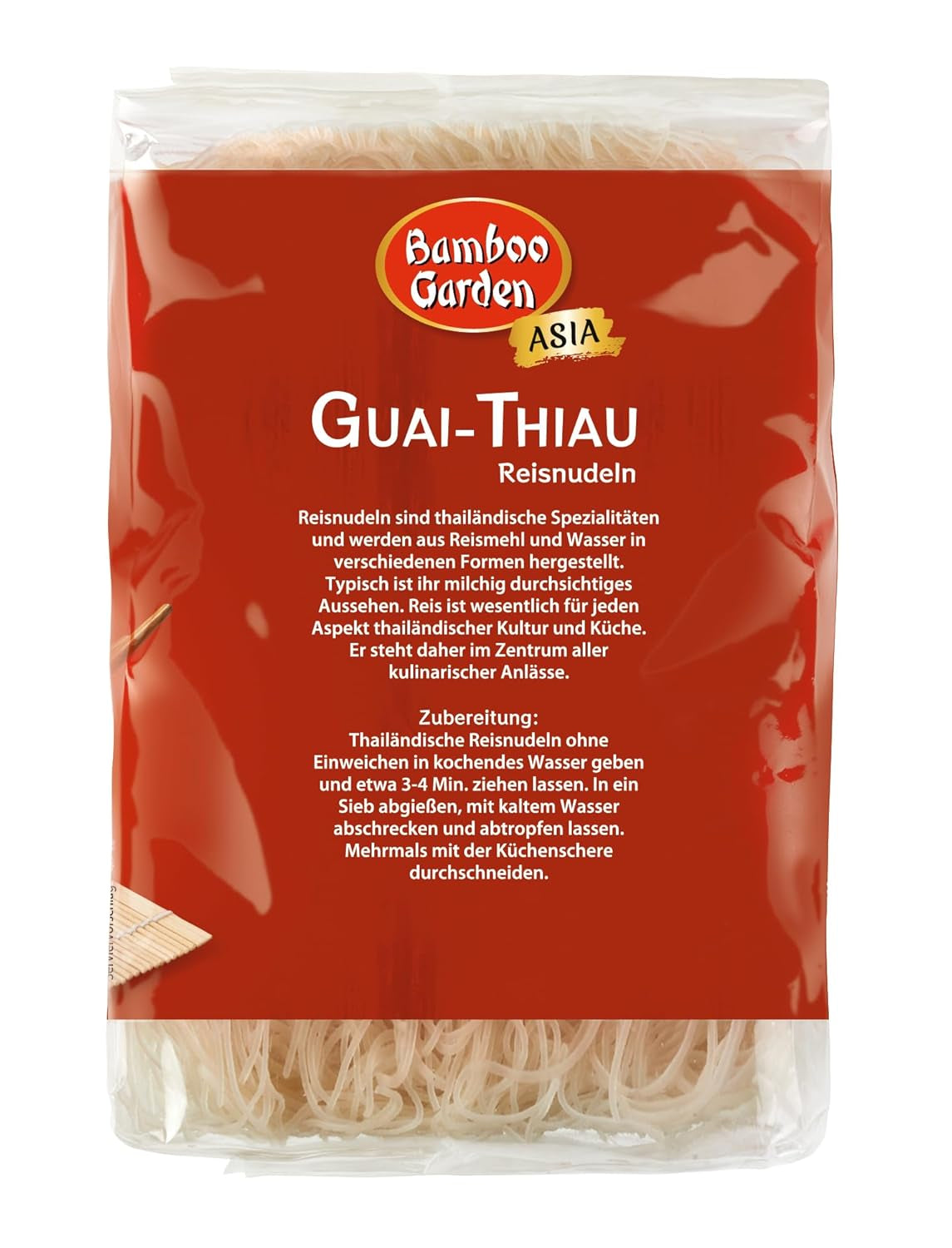 Nouilles de riz Guai Thiau Bamboo Garden, 250 g (le design de l'emballage peut varier)