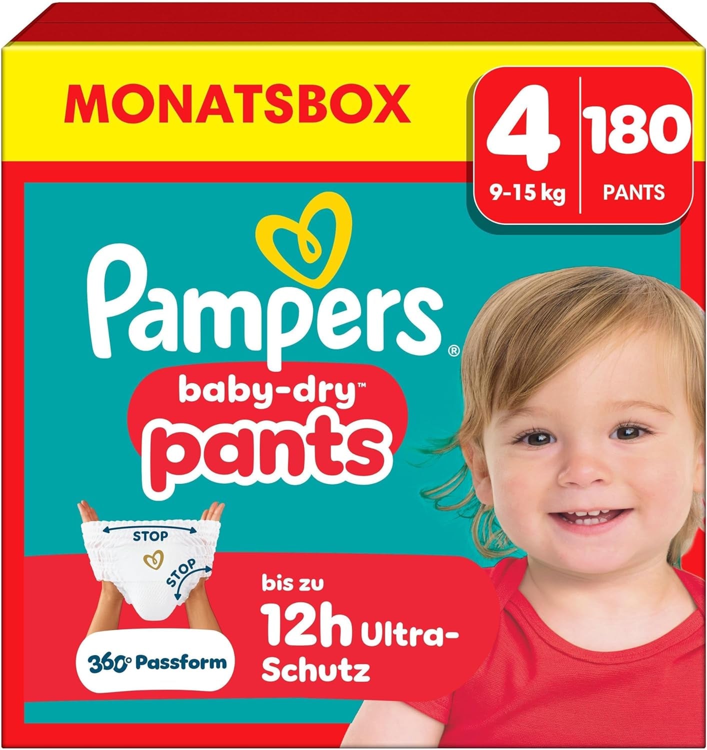 Pampers Baby-Dry Pants Größe 5, 160 Stück, 11kg-17kg, 360° auslaufsichere Fit pour le jour et la nuit