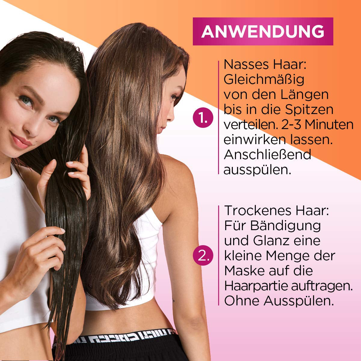 L'Oréal Paris Masque Capillaire Anti Fourches Elvital pour cheveux longs et abîmés, Soin à rinçage intensif, Aux vitamines végétales et à l'huile de ricin, Masque Super Constructeur Dream Longueur, 1 x 300 ml Naty Shop Masque Capillaire