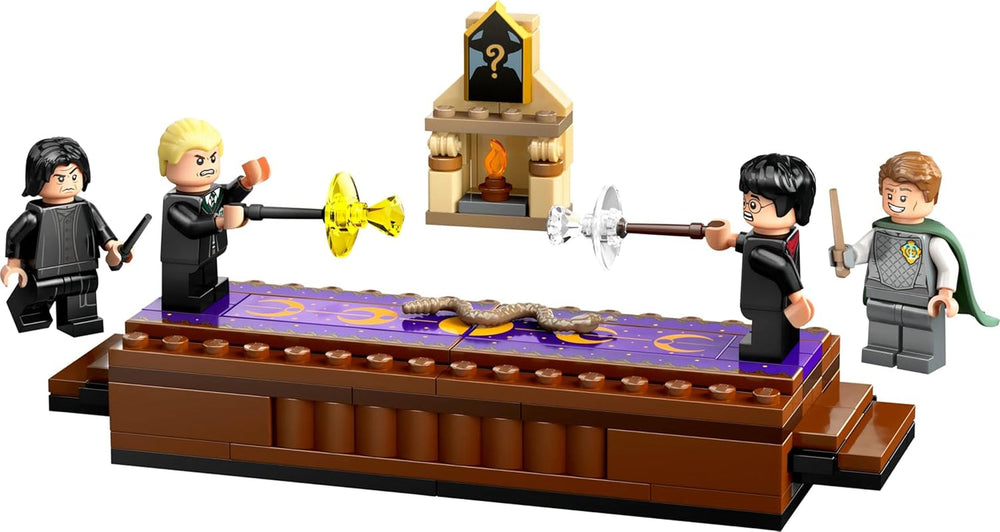 LEGO Harry Potter Château de Poudlard : ensemble de construction du club de duel avec 4 figurines incl. Draco Malfoy, Gilderoy Lockhart et Severus Snape, set Avec fonction Pour garçons et filles à partir de 8 ans 76441 Jeux de construction Besuche den LEGO-Store
