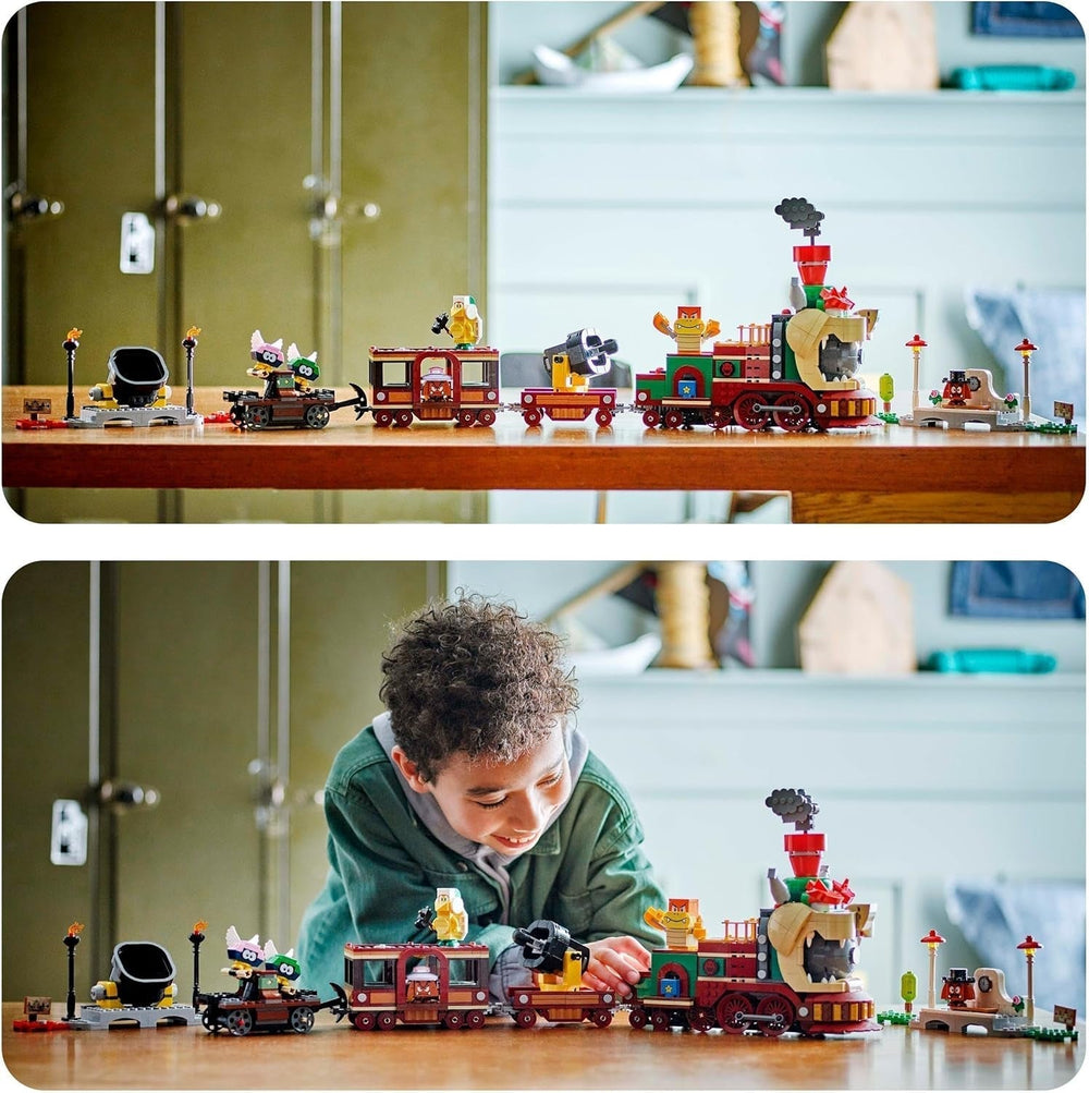LEGO Super Mario Express Bowser Train Kids Adventure Playset avec Hammer Brother 2 Gumbas et 2 Paracrectures Nintendo Cadeau pour garçons filles joueurs 71437 Jeux de construction Besuche den LEGO-Store