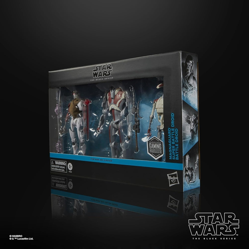 Star Wars Black Series Magna Raider, Super Battle Droid, Jedi Battle Droid : Pack de 3 figurines Survivor, échelle 15 cm Figurines Naty Shop