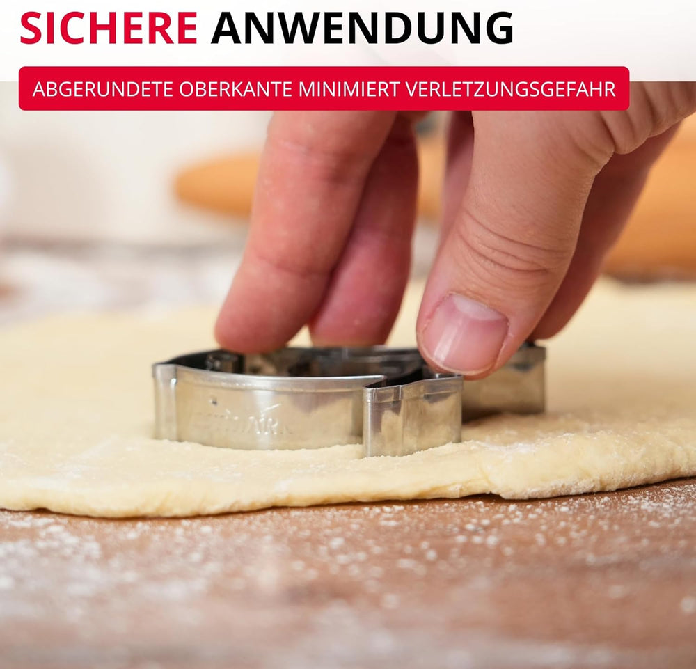 Westmark Sparrow Emporte-pièce – Emporte-pièce en acier inoxydable – Forme précise pour biscuits, pâte et plus encore – Emporte-pièces de Pâques et de Noël, 8 cm