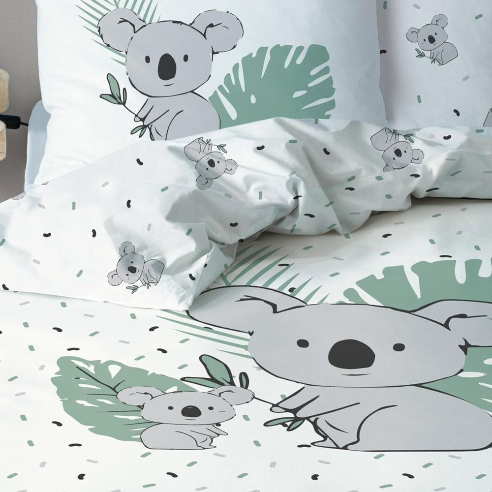 Linge de lit enfant, ours Koala, unisexe, 100% coton Linge de lit - enfant Naty Shop