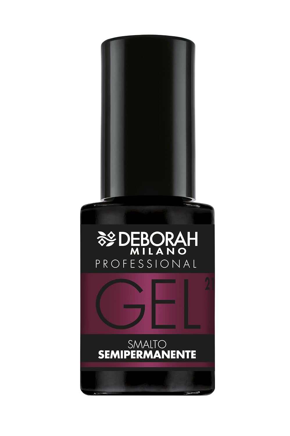 Vernis à ongles semi-permanent Milano Professional, no. 21 Bourgogne, effet volumateur, longue durée, pour des ongles intenses et brillants, 4,5 ml