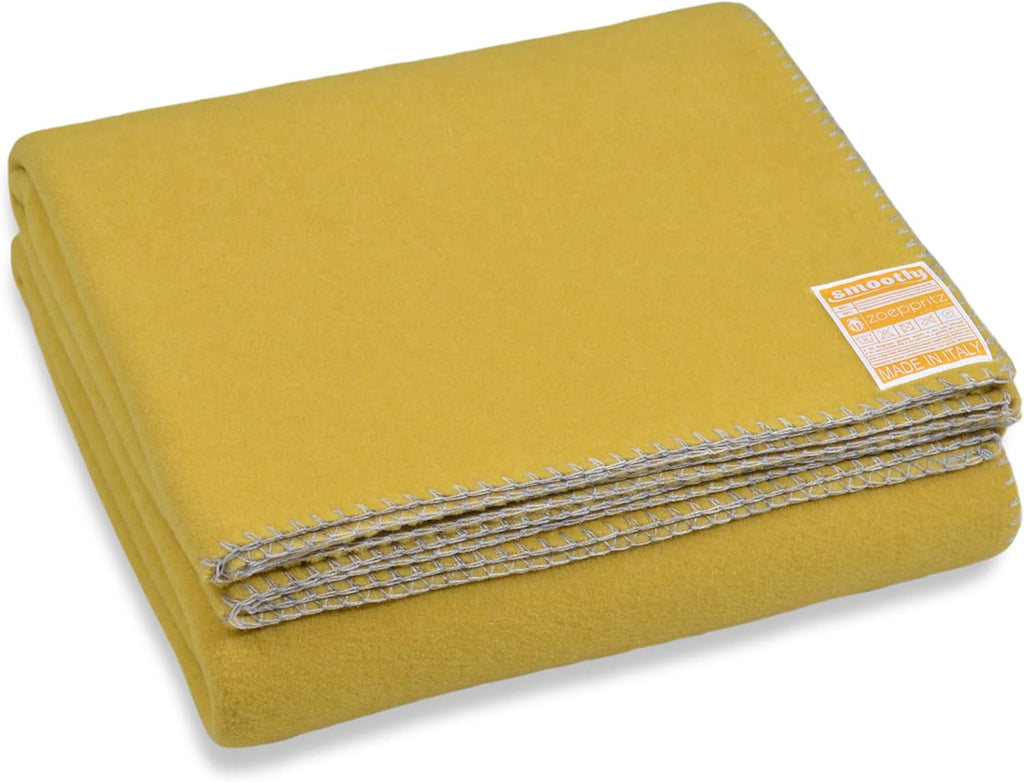 Zoeppritz din 1828 Pătură din fleece Smoothy - Pătură confortabilă pufoasă din fleece polar - Vegan - 140X190Cm - 010 Off-White, 010 Offwhite Paturi si Cuverturi Zoeppritz Since 1828 165 Curcuma 140X190Cm