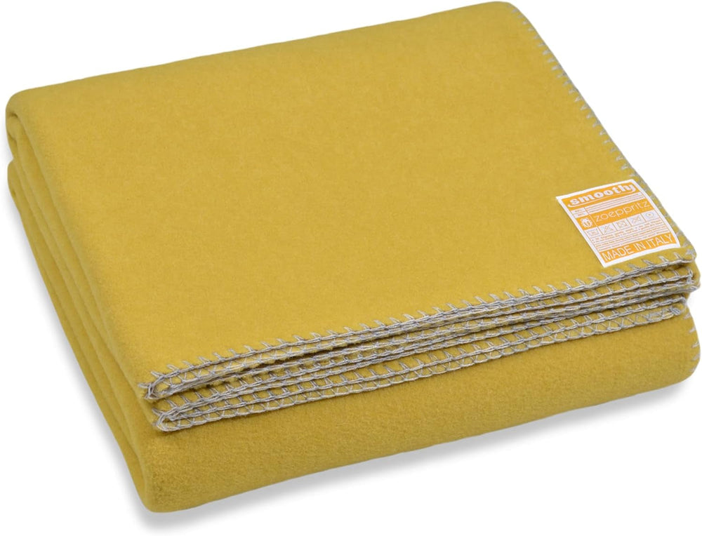 Zoeppritz Since 1828 Couverture polaire Smoothy - Couverture polaire moelleuse et confortable - Vegan - 140X190Cm - 010 Off-White, 010 Offwhite Zoeppritz Beds and Covers Since 1828 165 Curcuma 140X190Cm