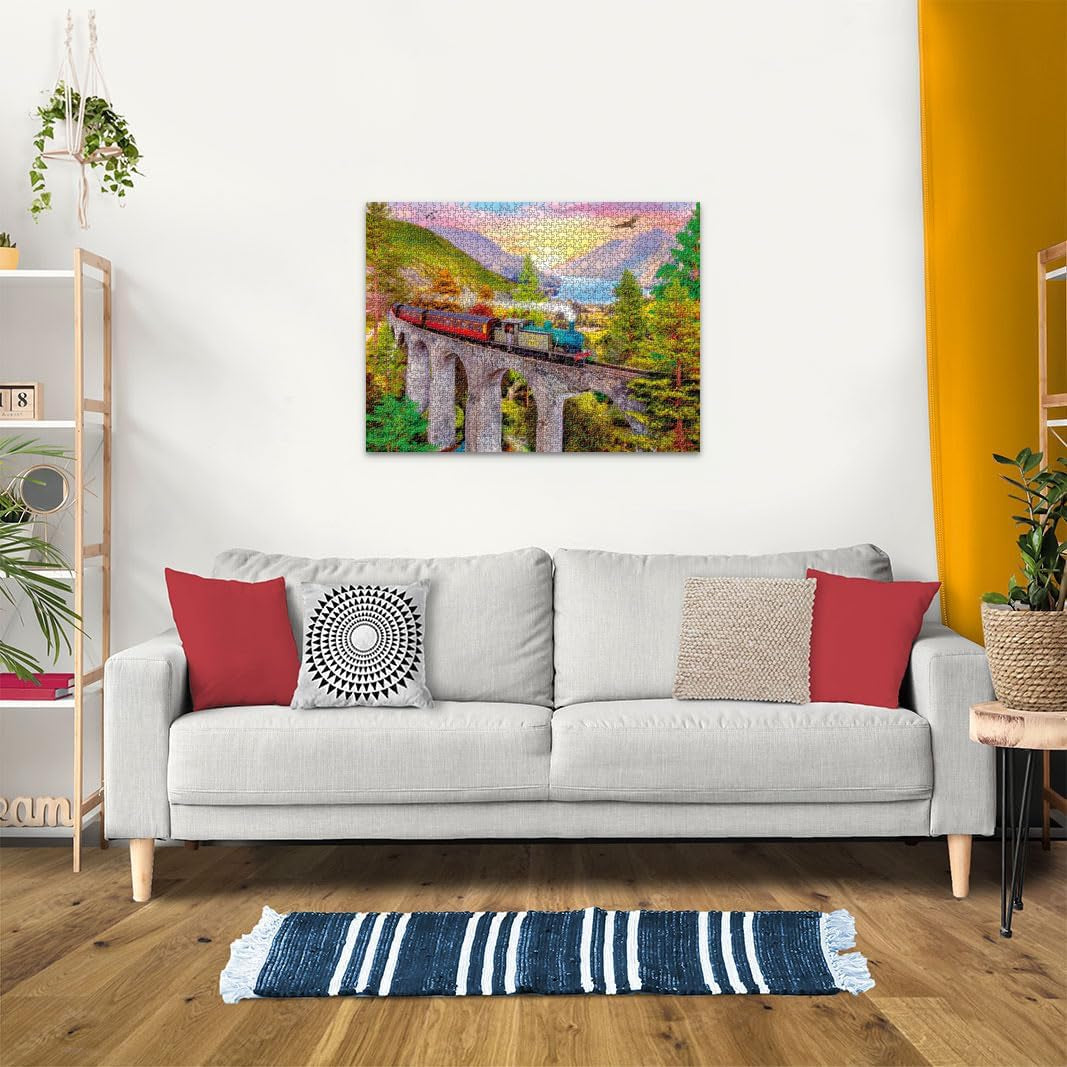 Ravensburger Puzzle 12000795 - Voyage en train en automne - Puzzle de 1500 pièces pour adultes et enfants de plus de 14 ans, Puzzle Naty Shop