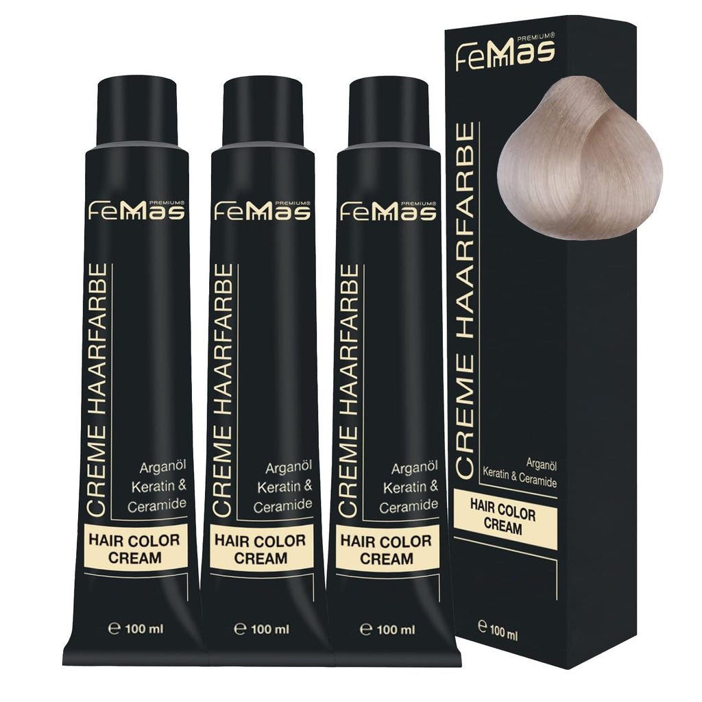 FemMas Hair Colour Pure & Mix Red I Cremă profesională cu ulei de argan, keratină și ceramide I Ca o vopsea de păr permanentă sau nuanță pentru rezultate radiante, de lungă durată I 100 ml