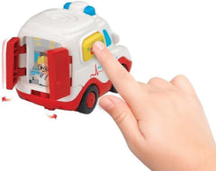 Vtech TUT TUT Baby Flitzer - Ambulance - Voiture jouet avec musique, bouton lumineux, phrases et sons intéressants - Pour les enfants de 1 à 5 ans, 8,8 x 5,5 x 7 cm Bebe Toys Naty Shop