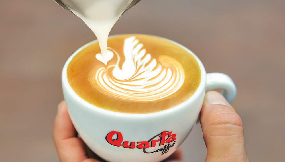 Grains Quarta Caffè Sorte Rossa – Arabica et café robuste, 250 g, arôme fort et énergique – 3 paquets de 250 g chacun. Produit dans les Pouilles, Salento