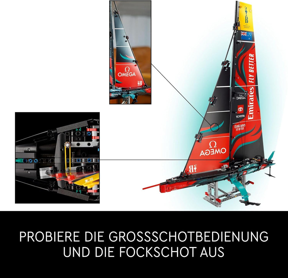 LEGO Technic Emirates Team New Zealand AC75 Racing Yacht Kit de construction de voilier pour adulte Cadeau pour homme et femme Activité créative et relaxante 42174 Ensembles de construction Besuche den LEGO-Store