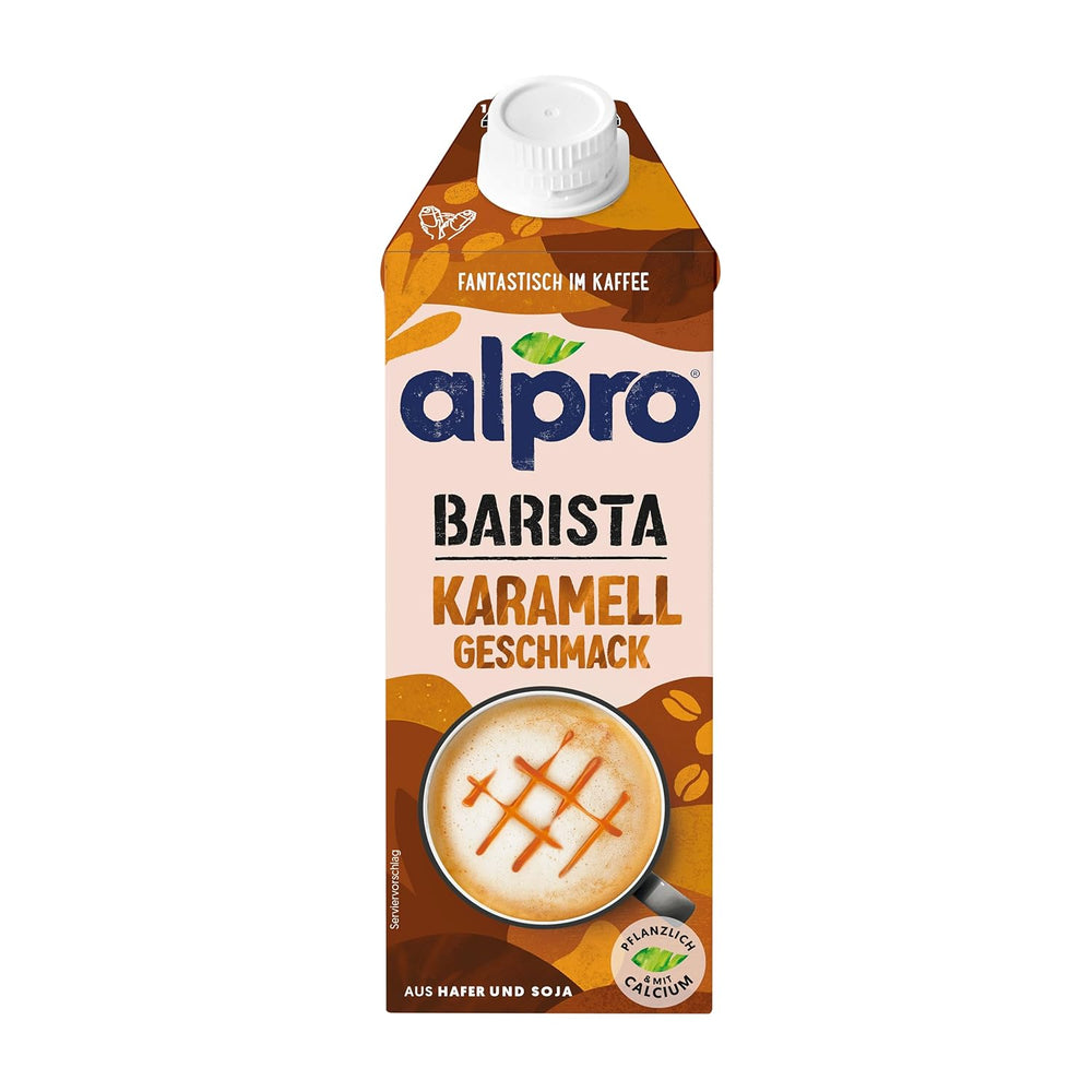 Alpro Barista Karamell – Zum Aufschäumen – Von Natur sans lactose – 8 x 750 ml – Haltbar