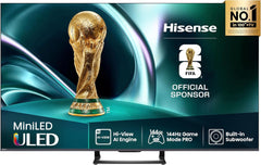 Televizor Hisense 50U7Q de 50 de inci, mini LED ULED 4K, Smart TV, motor Hi-View AI, mod de joc Pro la 144Hz, FreeSync Premium, subwoofer încorporat, Dolby Vision IQ Atmos, AirPlay, control vocal [2025]
