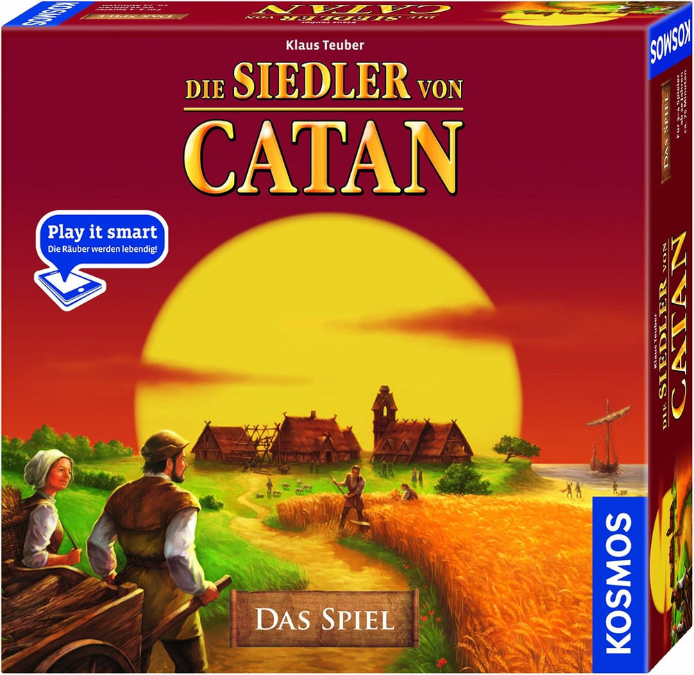 KOSMOS 684655 Catan - Le jeu, les colons de Catane, jeu de stratégie pour 3-4 joueurs à partir de 10 ans, jeu de société classique, jeu familial, jeu de fête