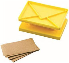 Silikomart | Kit Surprise, Enveloppe Moules à Biscuits + 80 Feuilles de Papier, Jaune, Dimensions 75 x 50 mm, Fabriqué en Italie