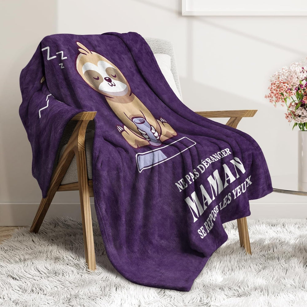 Niyewsor Cadeau d’anniversaire, Pour maman, Couverture polaire, Cadeau pour maman, Fête des Mères et idée cadeau de Noël pour maman Niyewsor Lits et couvertures